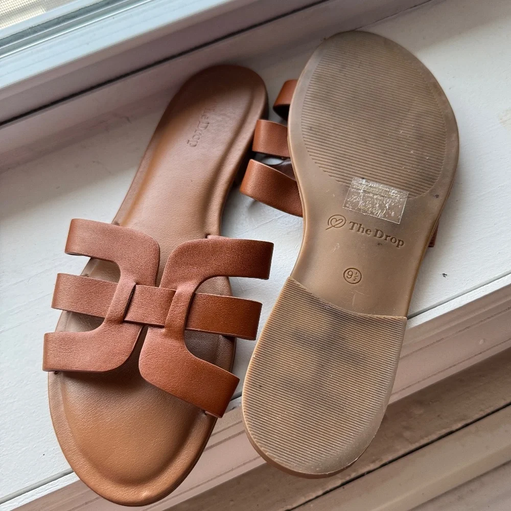 The Drop Women's Monika Sandal, Mocha, 9.5 ‎ US - Picture 3 of 3